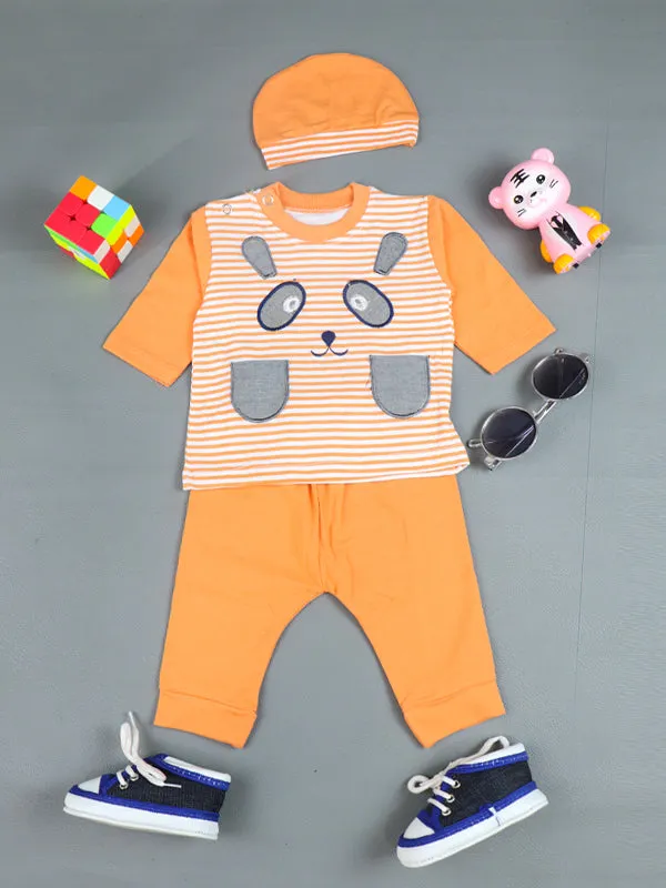 0Mth - 3Mth Panda Peach Baba Suit For Newborns AJ NBS64