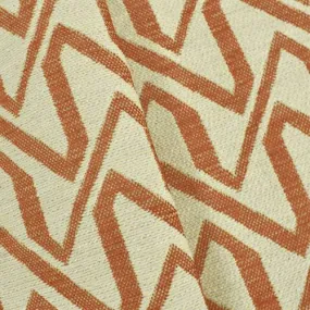 1 5/8 YD PC--Antique Brown/Beige Abstract Jacquard Home Decorating Fabric