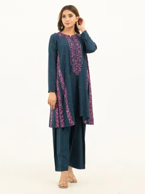 2 Piece Linen Suit-Embroidered (Pret)