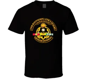 2nd Battalion, 5th Cavalry w SVC Ribbon T Shirt