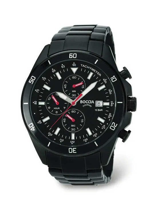 3762-03 Mens Boccia Titanium Chronograph Watch