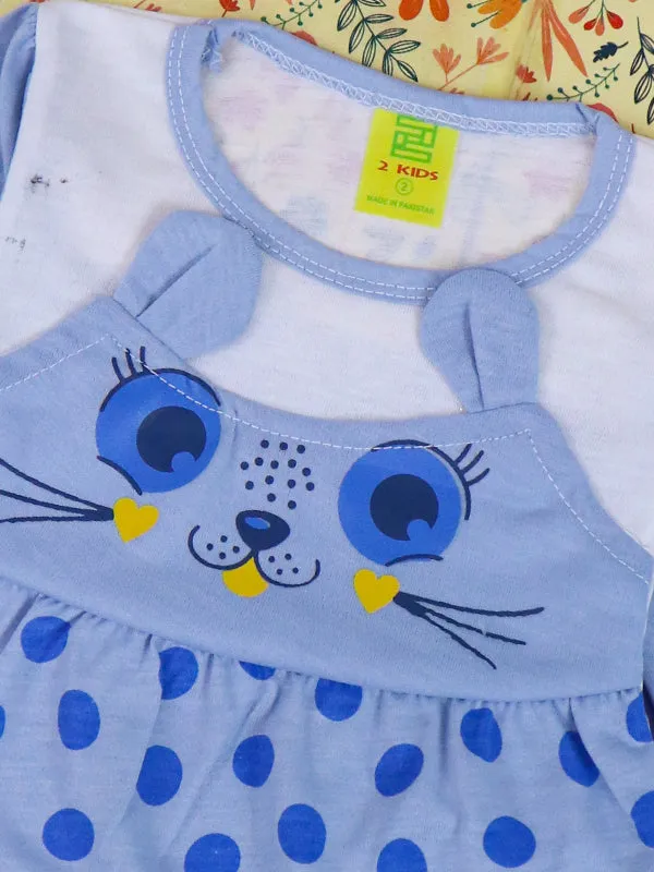 3Mth - 9Mth Kitty Blue Baby Suit For Newborn NBS116