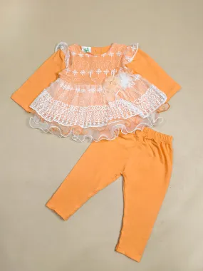 3Mth - 9Mth Light Orange Baby Suit For Newborn NBS150