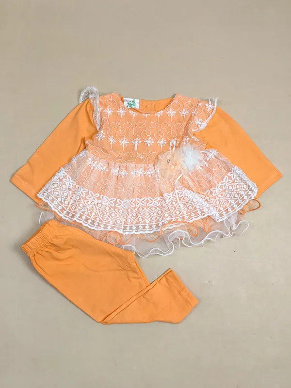 3Mth - 9Mth Light Orange Baby Suit For Newborn NBS150