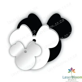 Acrylic Blank Minnie Mouse- Select Your Thickness (1.5mm, 2mm, 3mm)