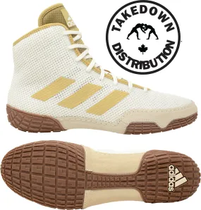 Adidas Shoe Wrestling Tech Fall 2.0 White -VegasGold Stripes