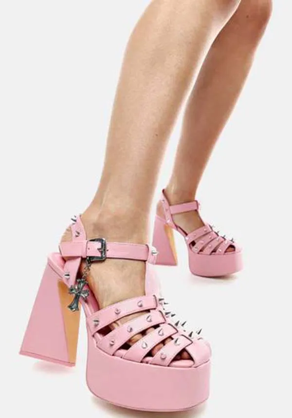 Angel Mist [Pink] | PLATFORM HEELS**