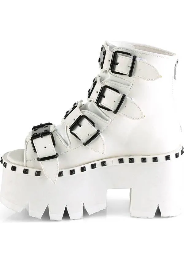 ASHES-70 [White] | PLATFORM SANDALS [PREORDER]