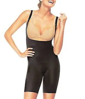 Assets by Sara Blakely 	Silhouette Serums Mid-Thigh Body Shaper Black Style #1647P