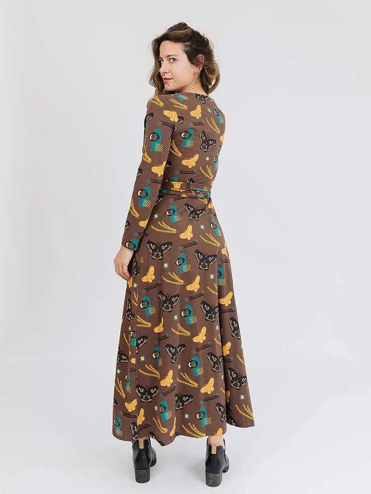 Autumn Quilt Katie Wrap Maxi Dress by Mata Traders