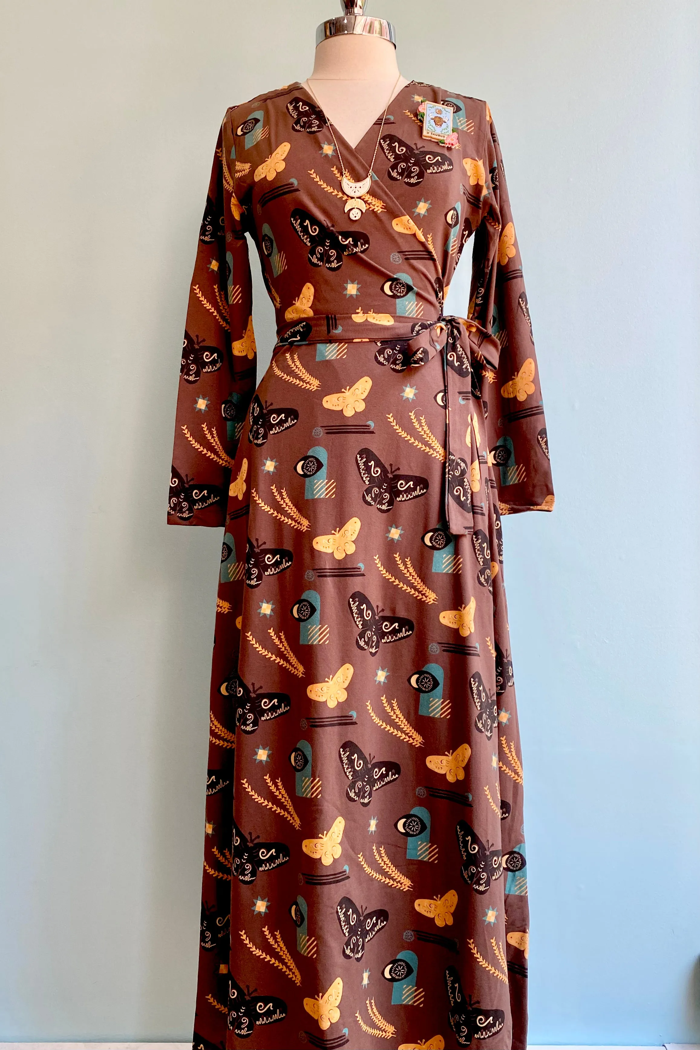 Autumn Quilt Katie Wrap Maxi Dress by Mata Traders