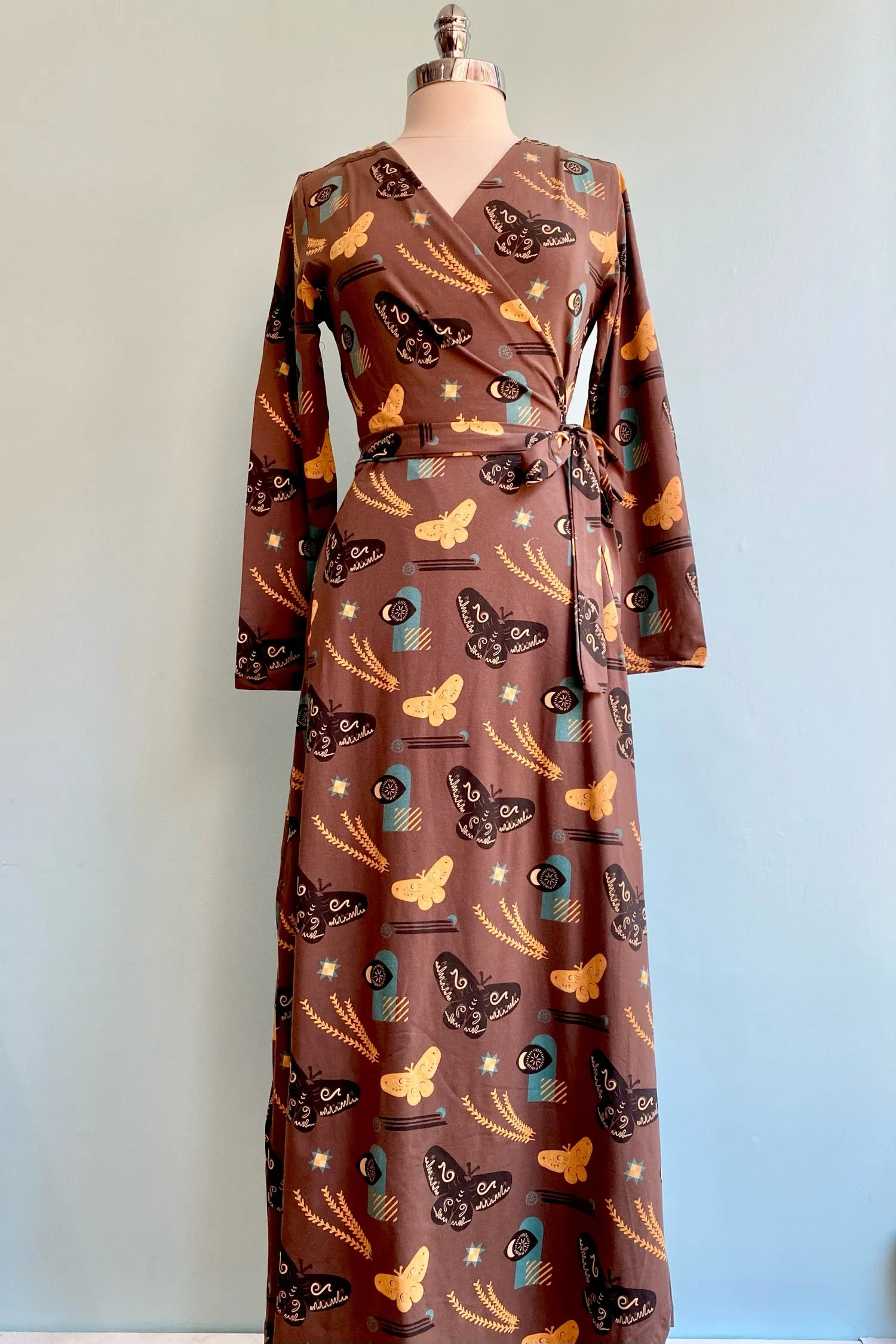 Autumn Quilt Katie Wrap Maxi Dress by Mata Traders