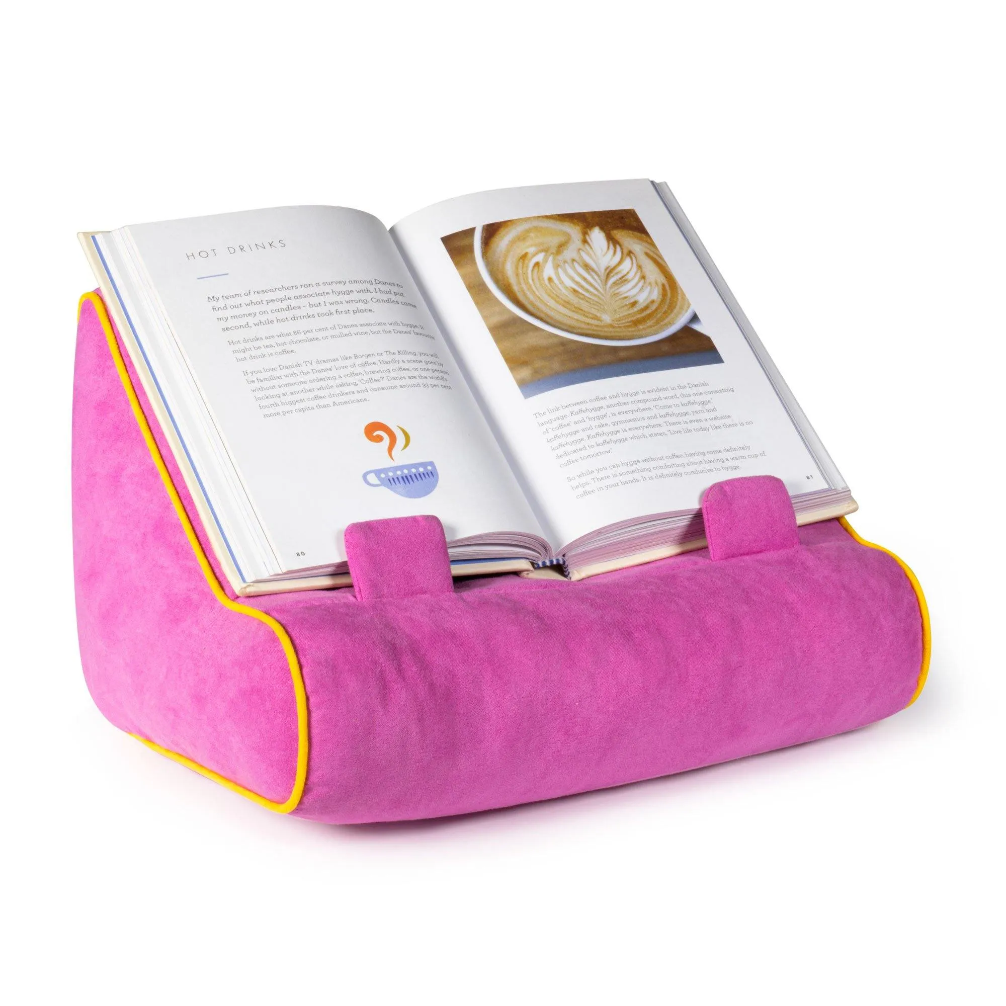 Book Couch - Hands Free Reading Tablet Stand & Book Holder (Pink)