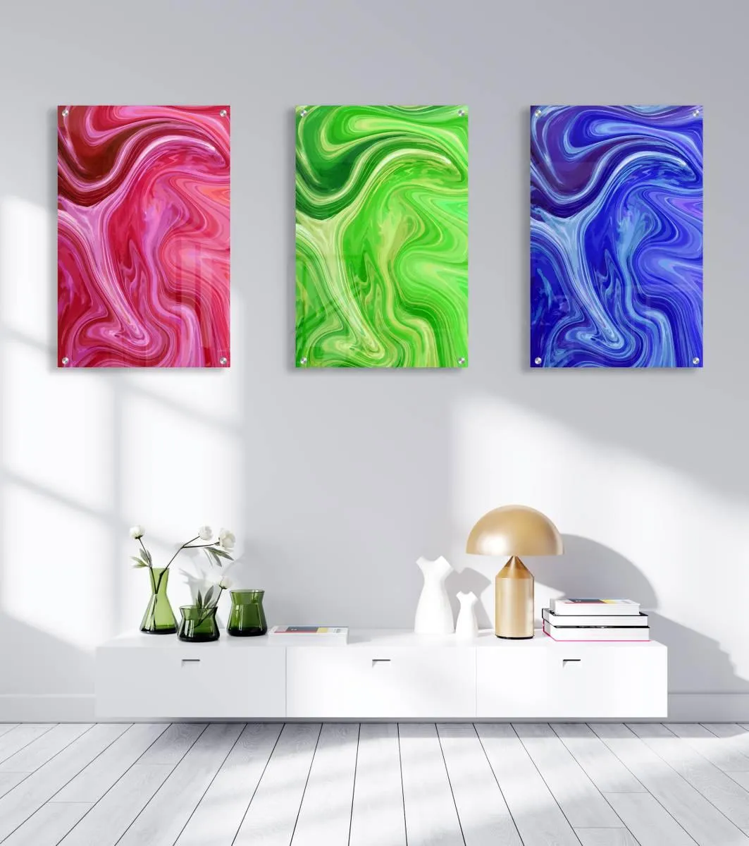 Bright Colors Set of 3 Prints Modern Wall Art Modern Artwork