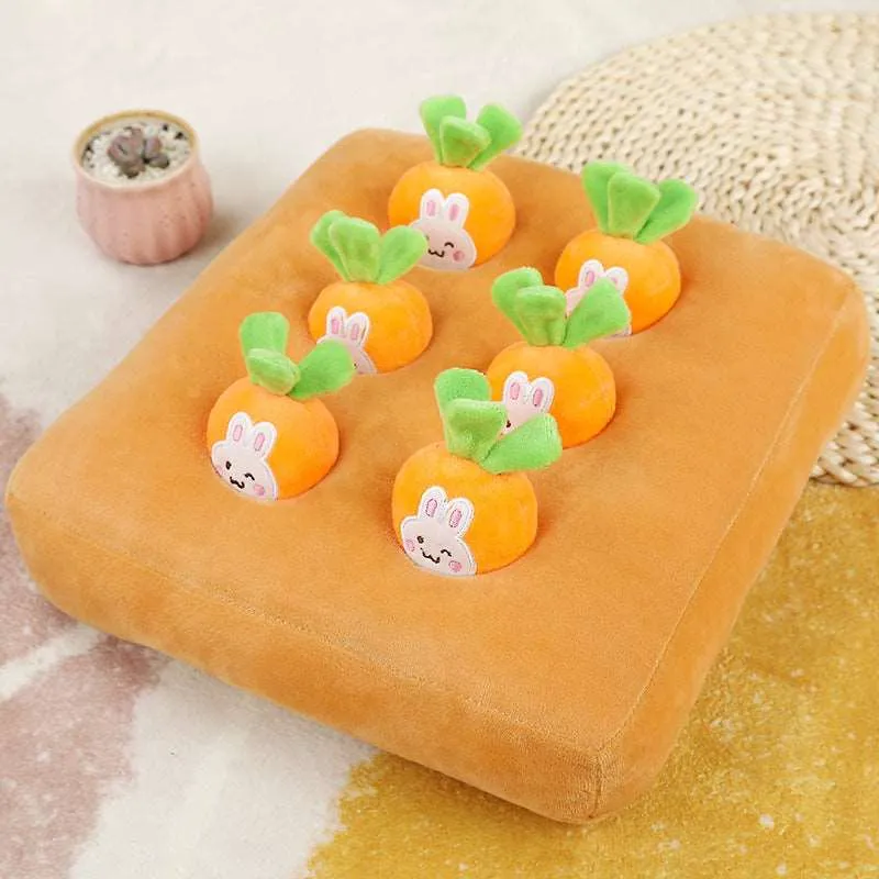 Carrot Pulling Plush Pet Toy