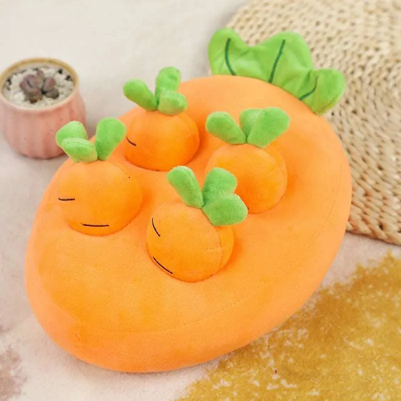 Carrot Pulling Plush Pet Toy