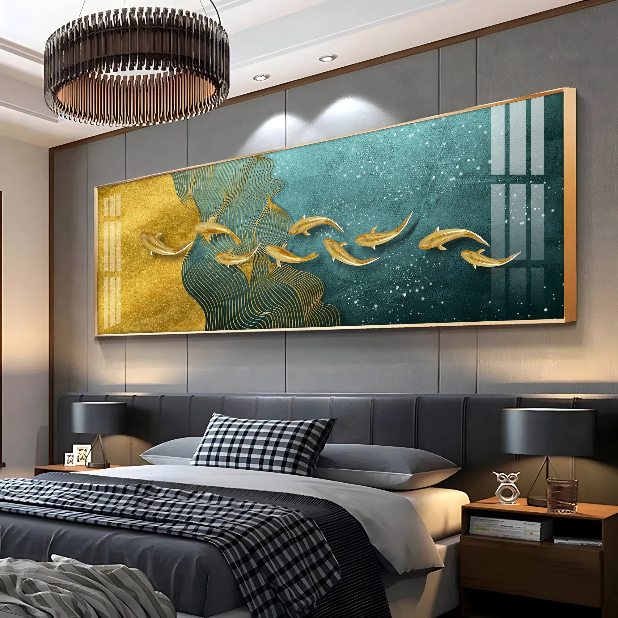 Chasing The Gold Premium Acrylic Horizontal Wall Art