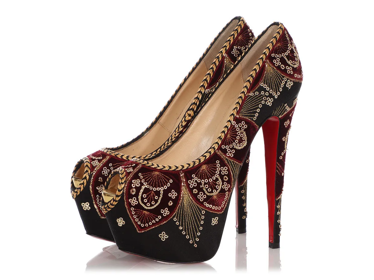 Christian Louboutin Baroque Highness Sombrero 160 Pumps