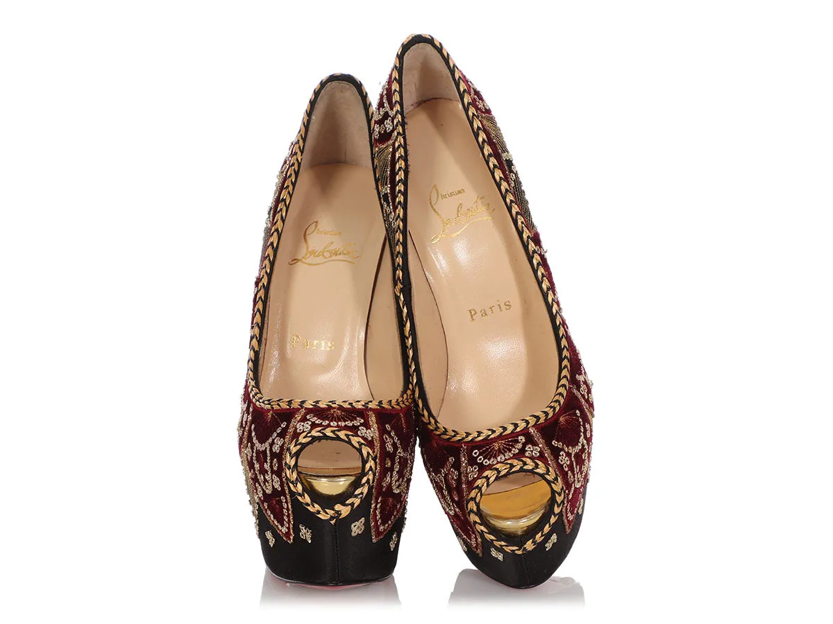 Christian Louboutin Baroque Highness Sombrero 160 Pumps