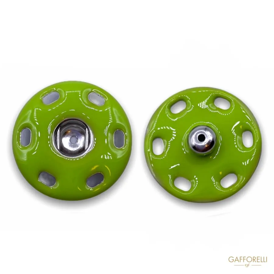 Colored Enameled Snap Button 8080 - Gafforelli Srl