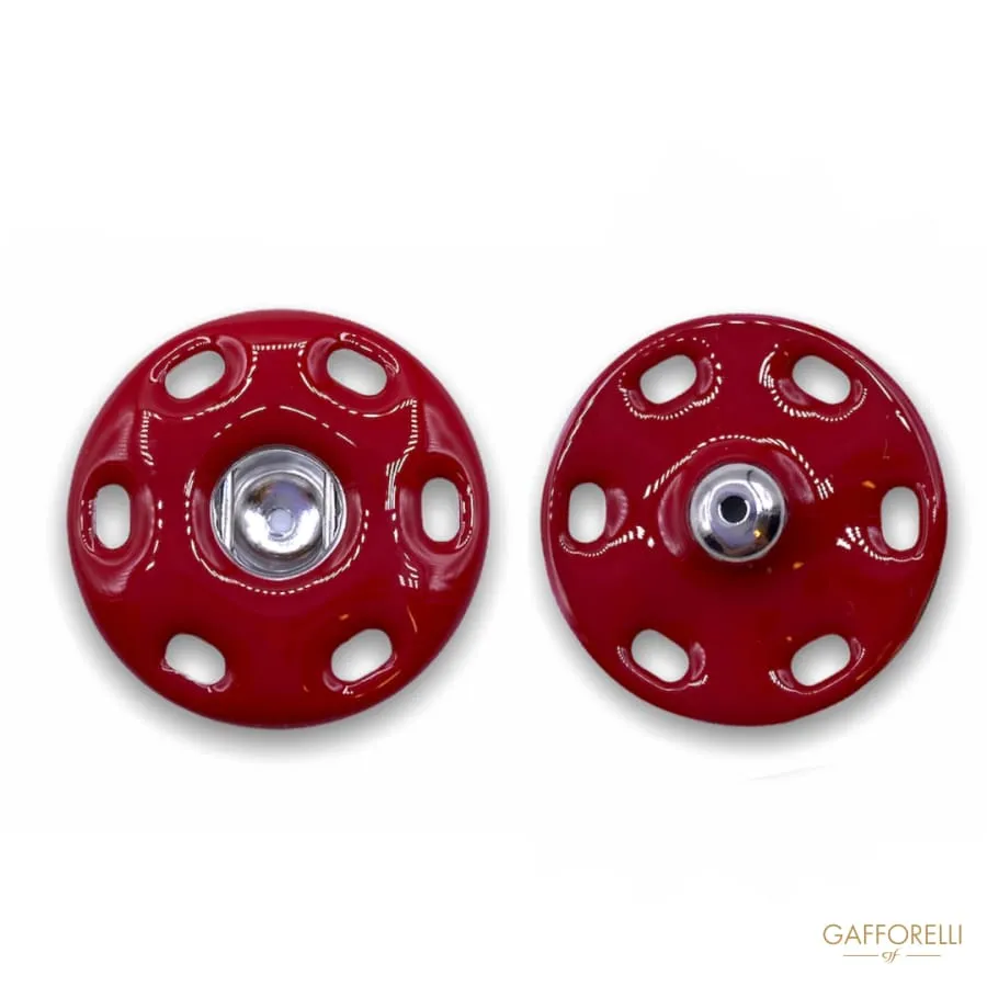 Colored Enameled Snap Button 8080 - Gafforelli Srl