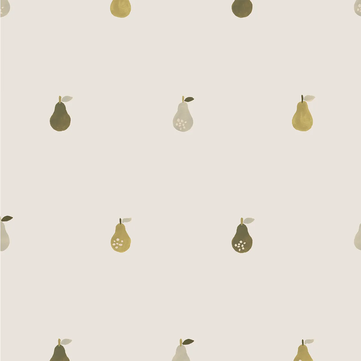 Cream Pears Wallpaper