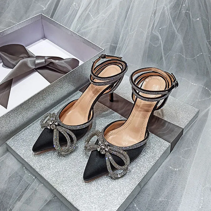 Crystal Pointed Toe Sandals