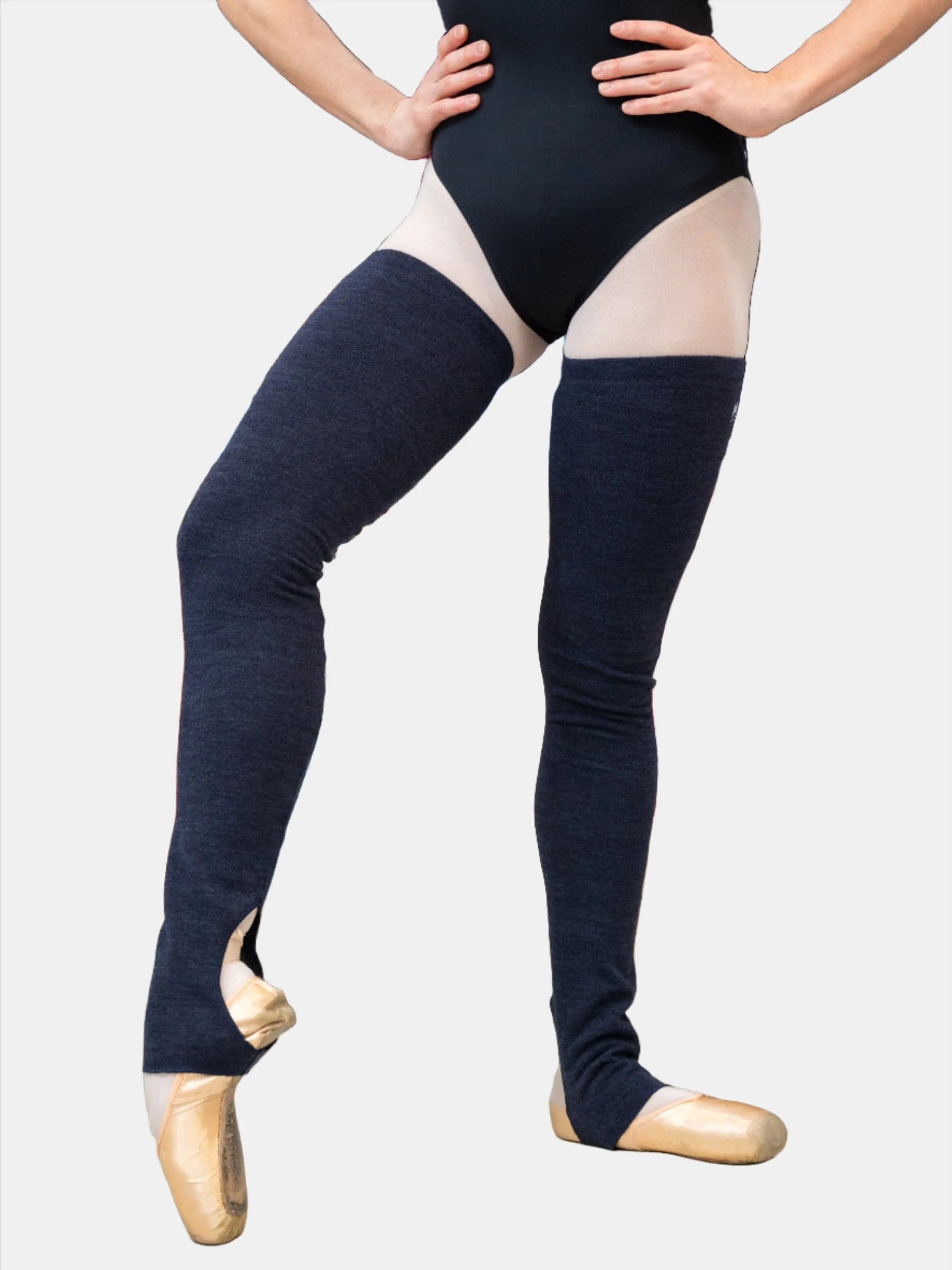 Dark Blue Long Dance Leg Warmers MP907