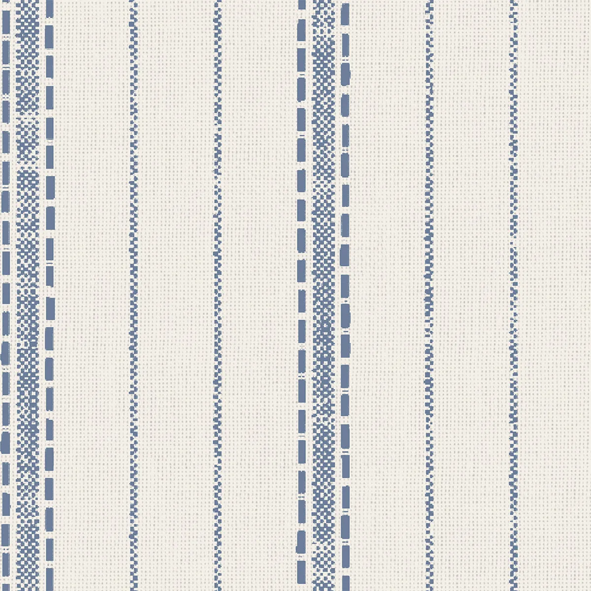 Denim Blue Ticking Stripe Wallpaper