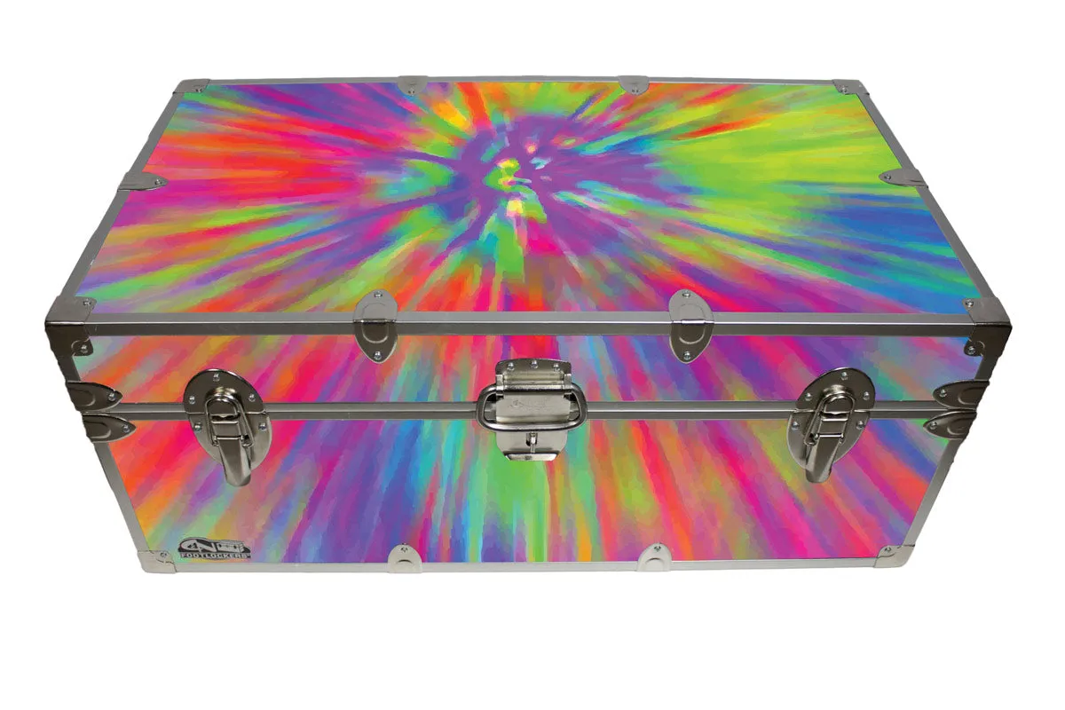 Designer Trunk - Tie Dye Rays - 32x18x13.5"