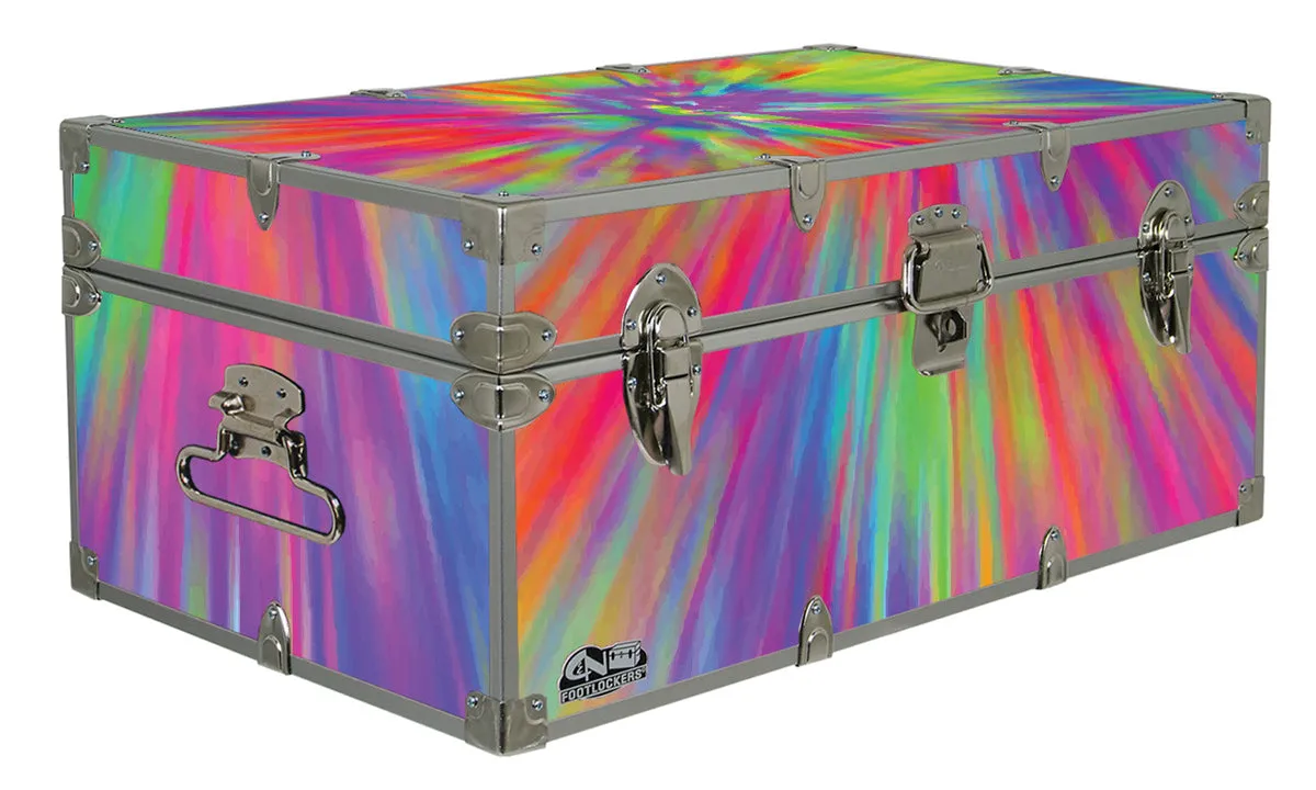 Designer Trunk - Tie Dye Rays - 32x18x13.5"