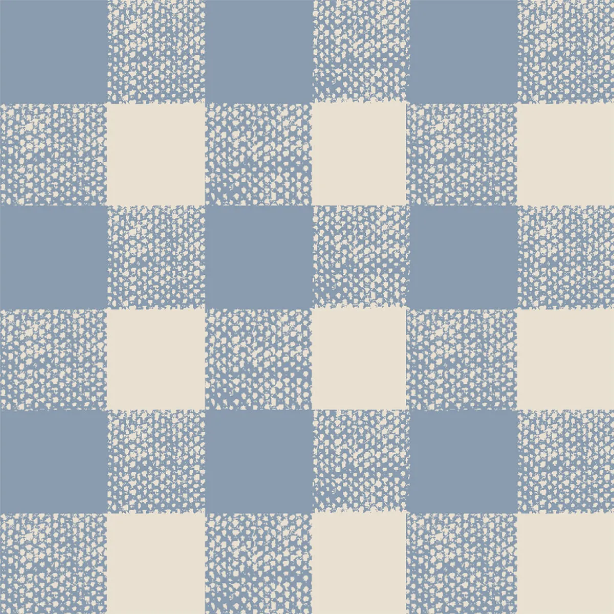 Dusty Blue Gingham Wallpaper