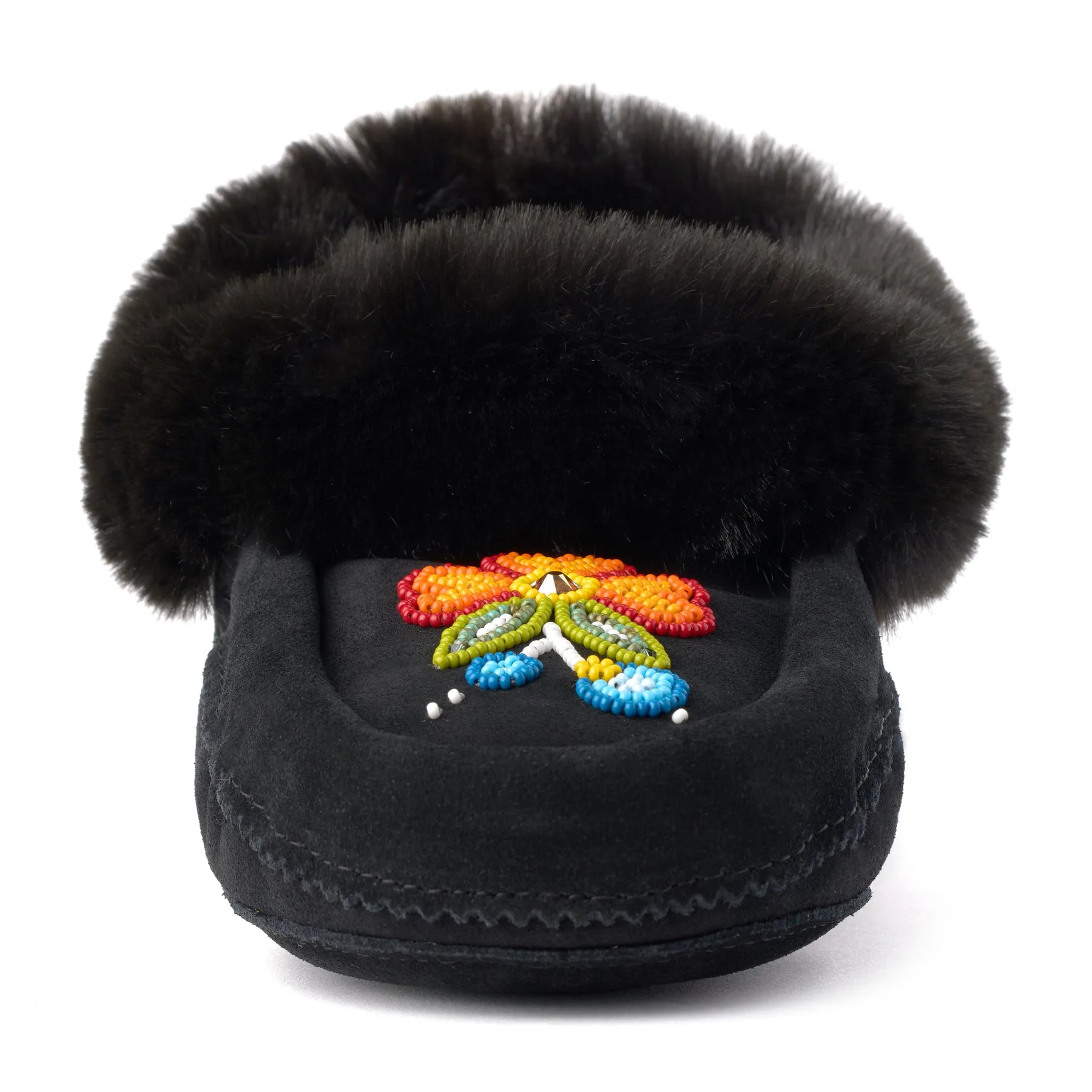 Faux Fur Bloom Moccasin