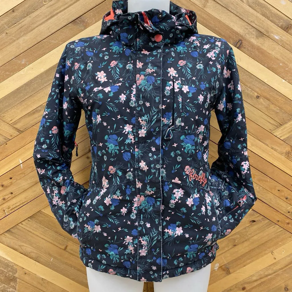 Firefly- insulated winter jacket - MSRP compared $89: Navy Floral -children-MD Y