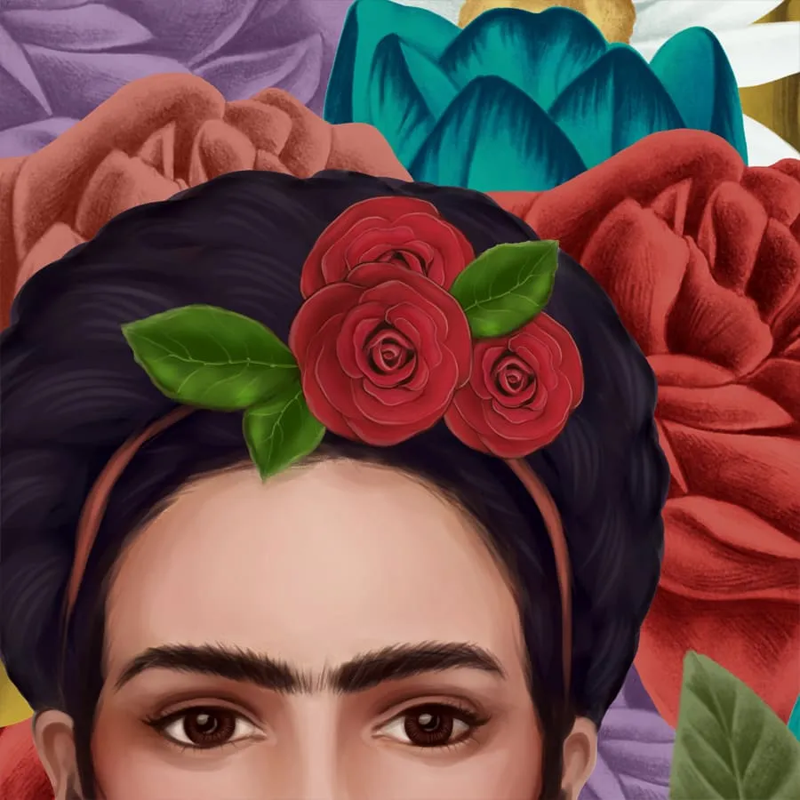 Frida Kahlo, Modern Room Wallpaper, Customised