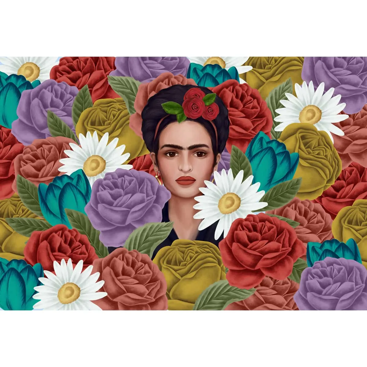 Frida Kahlo, Modern Room Wallpaper, Customised