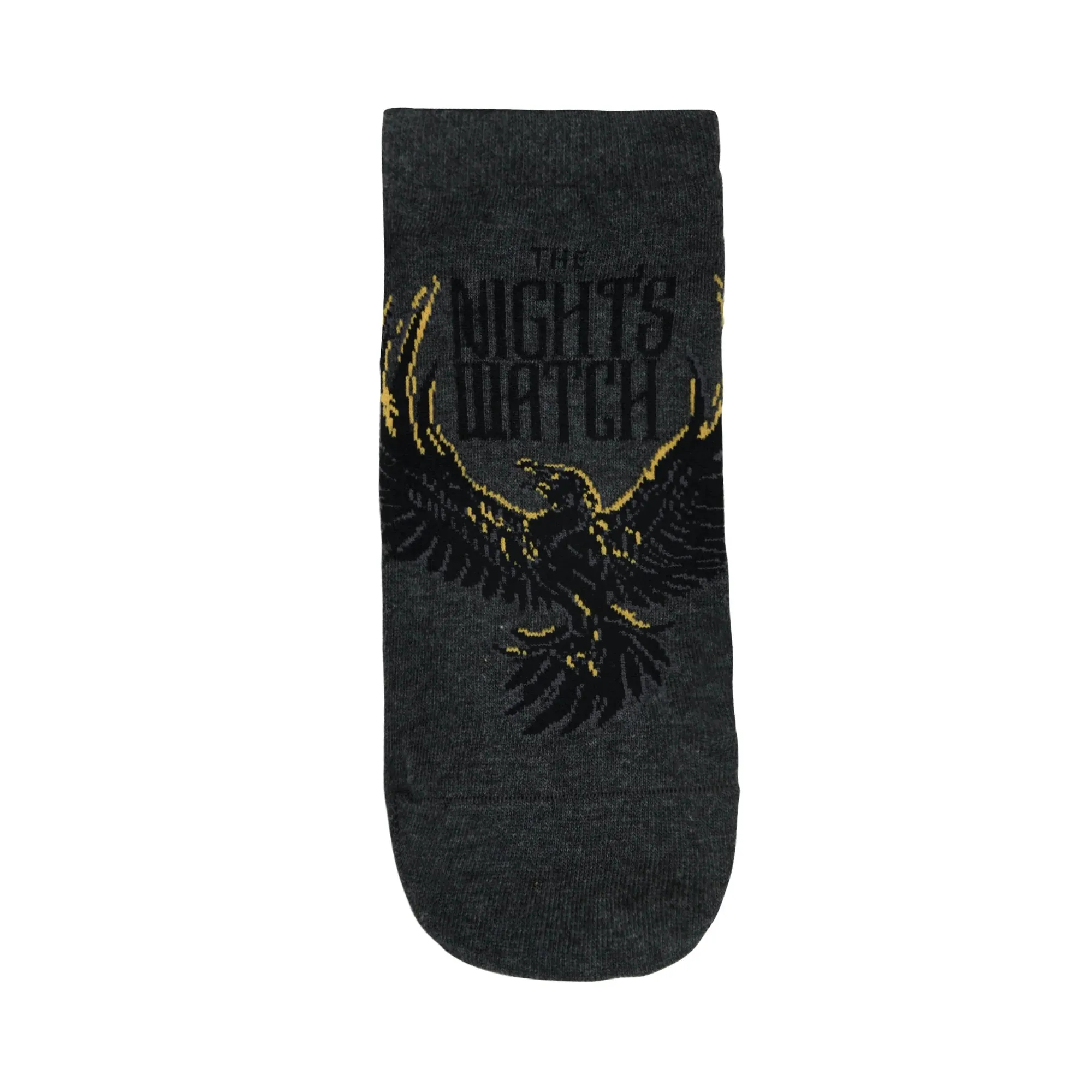 Game Of Thrones The Night's Watch Ankle Length Socks For Men  - Black And Grey