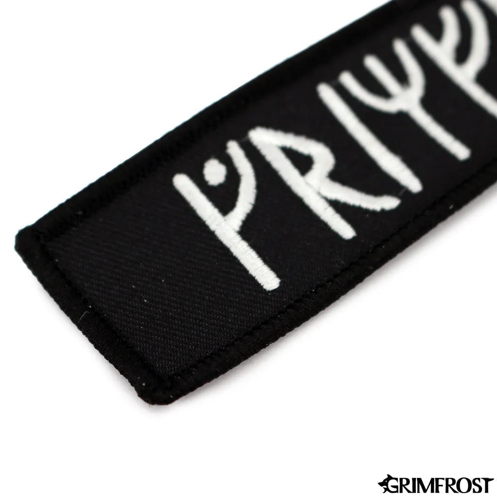 Grimfrost Runic Patch, Embroidered