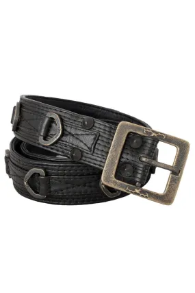 Jan Hilmer Leather D-Ring Belt