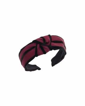 JENNIFER OUELLETTE Velvet Stripe Center Turban Headband