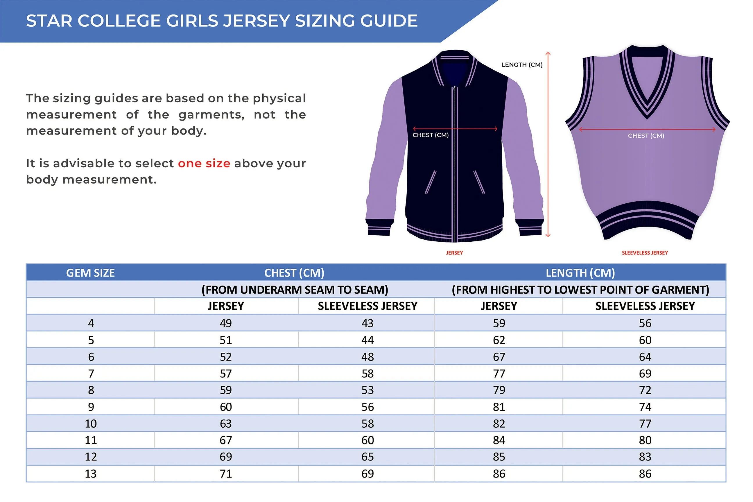 Jersey Combo Set - Star College Girls