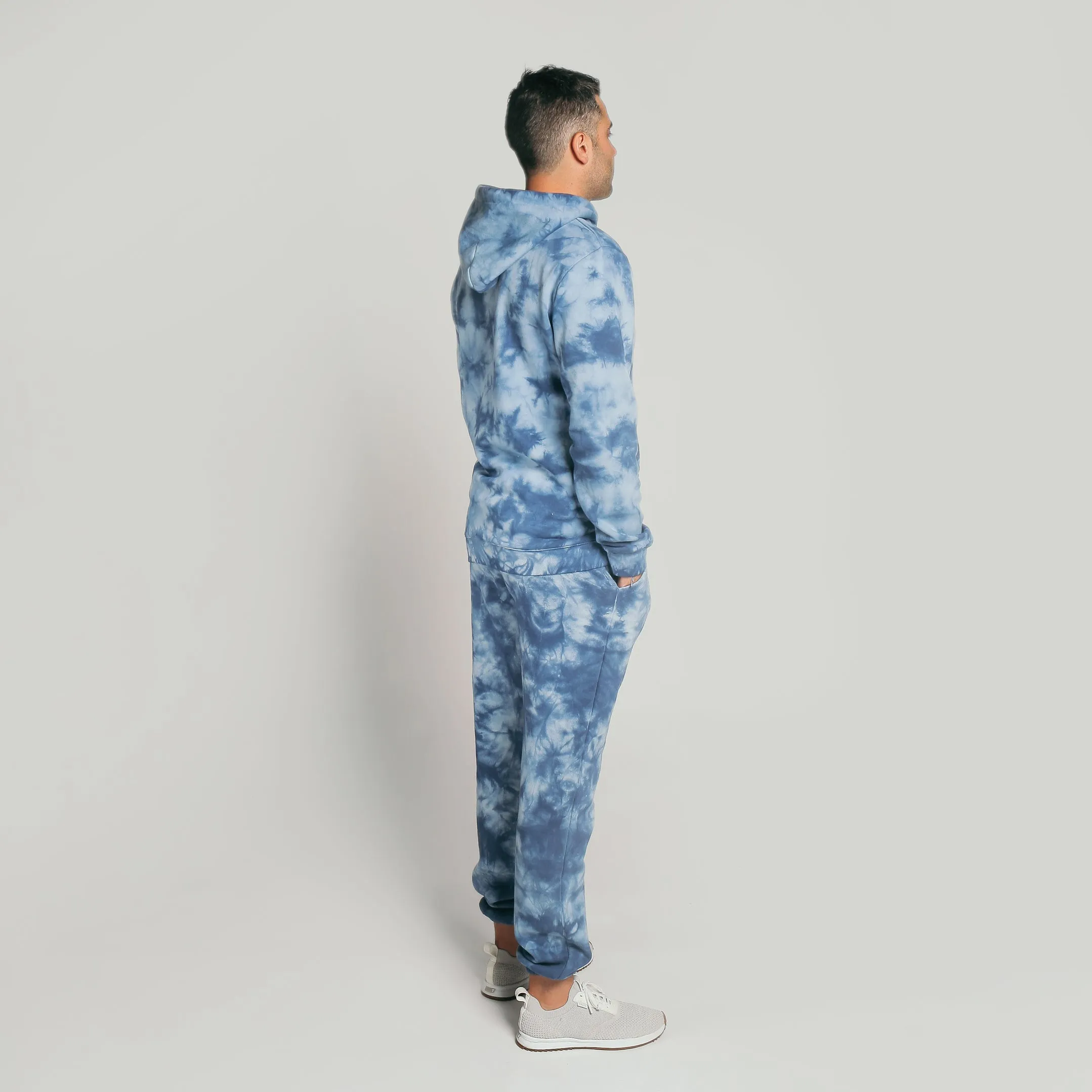 Loftloom Sweatpants Indigo Smoke Tie Dye