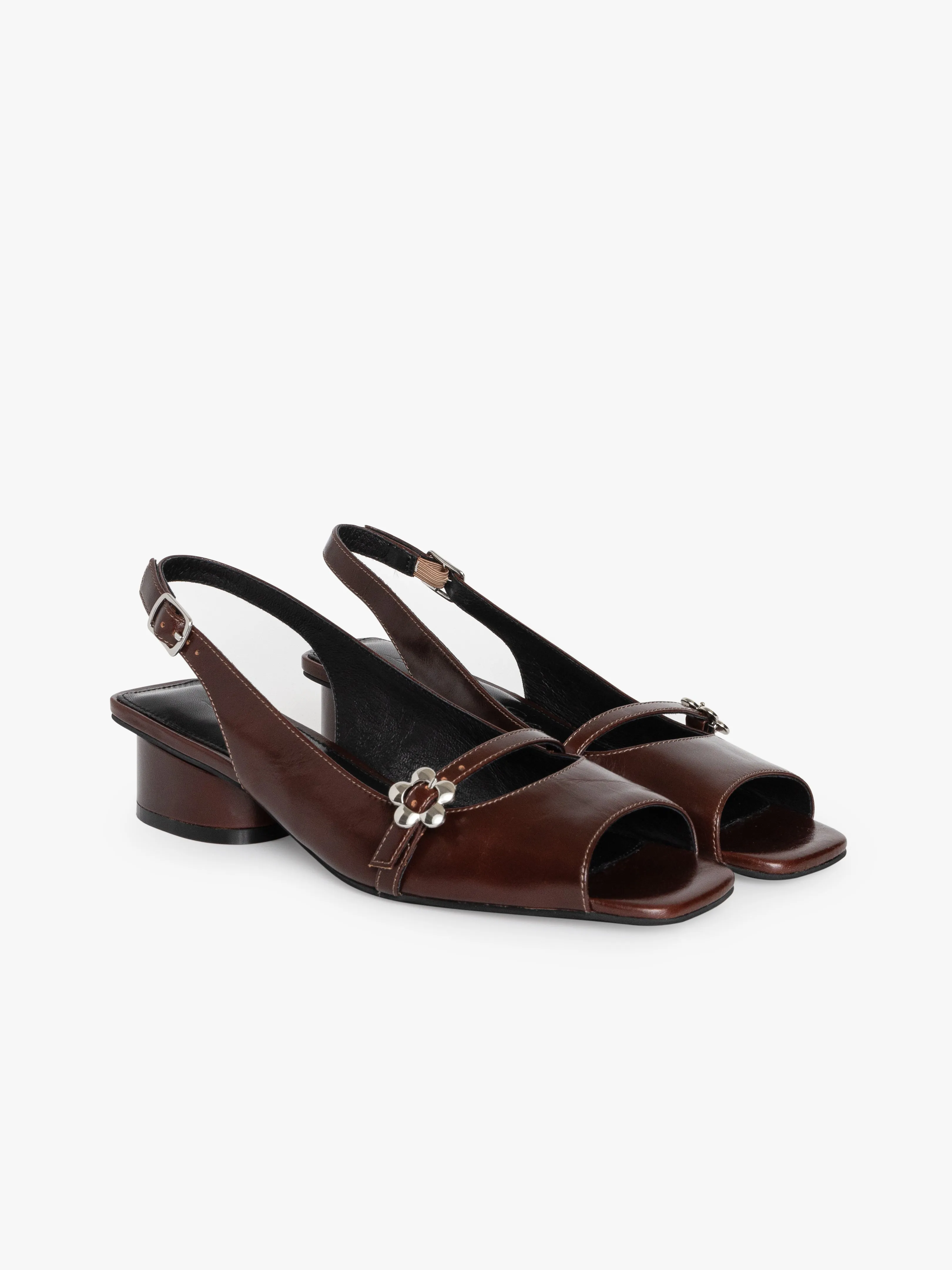 Mackie Peep Toe - Chocolate