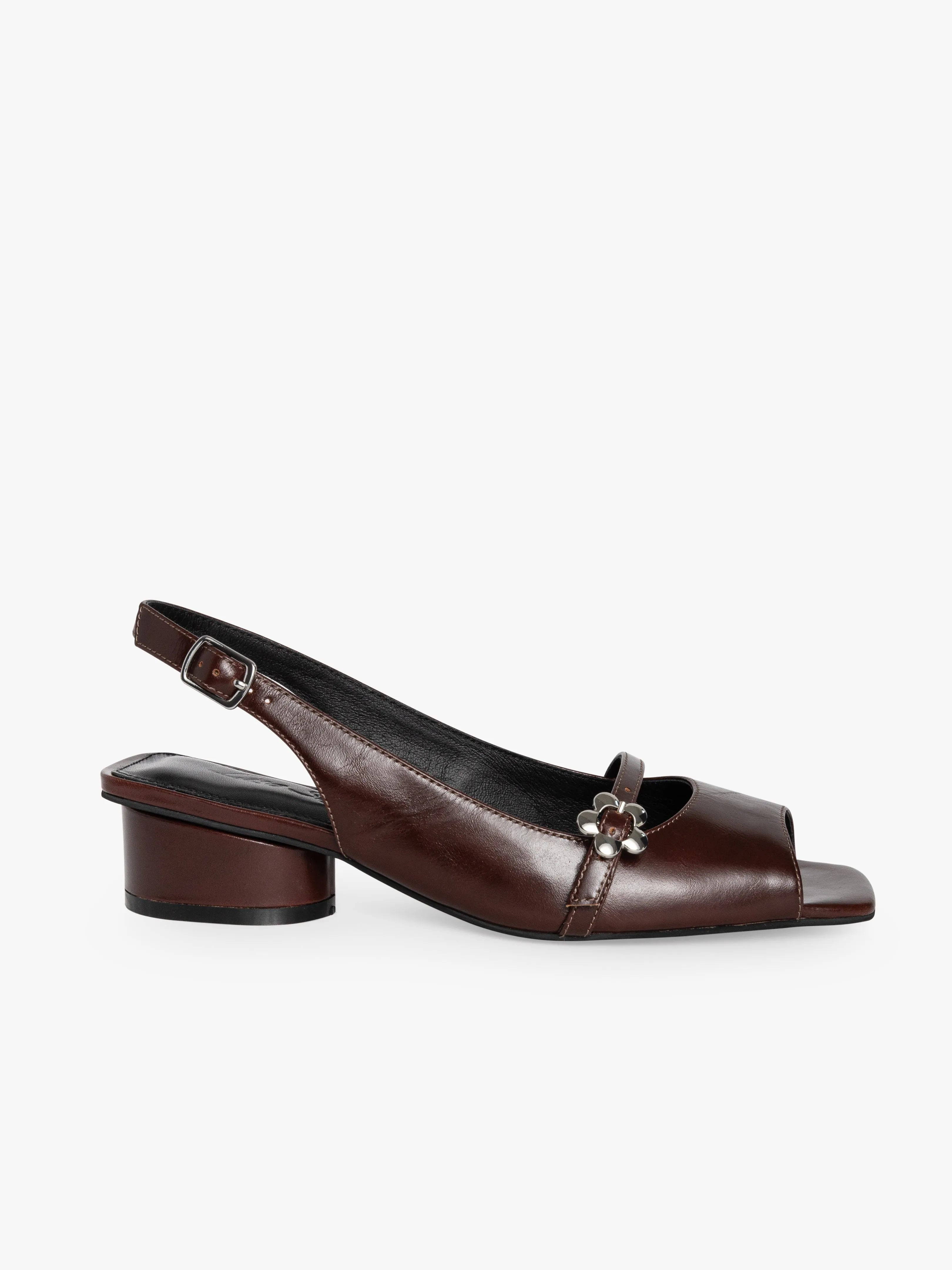 Mackie Peep Toe - Chocolate