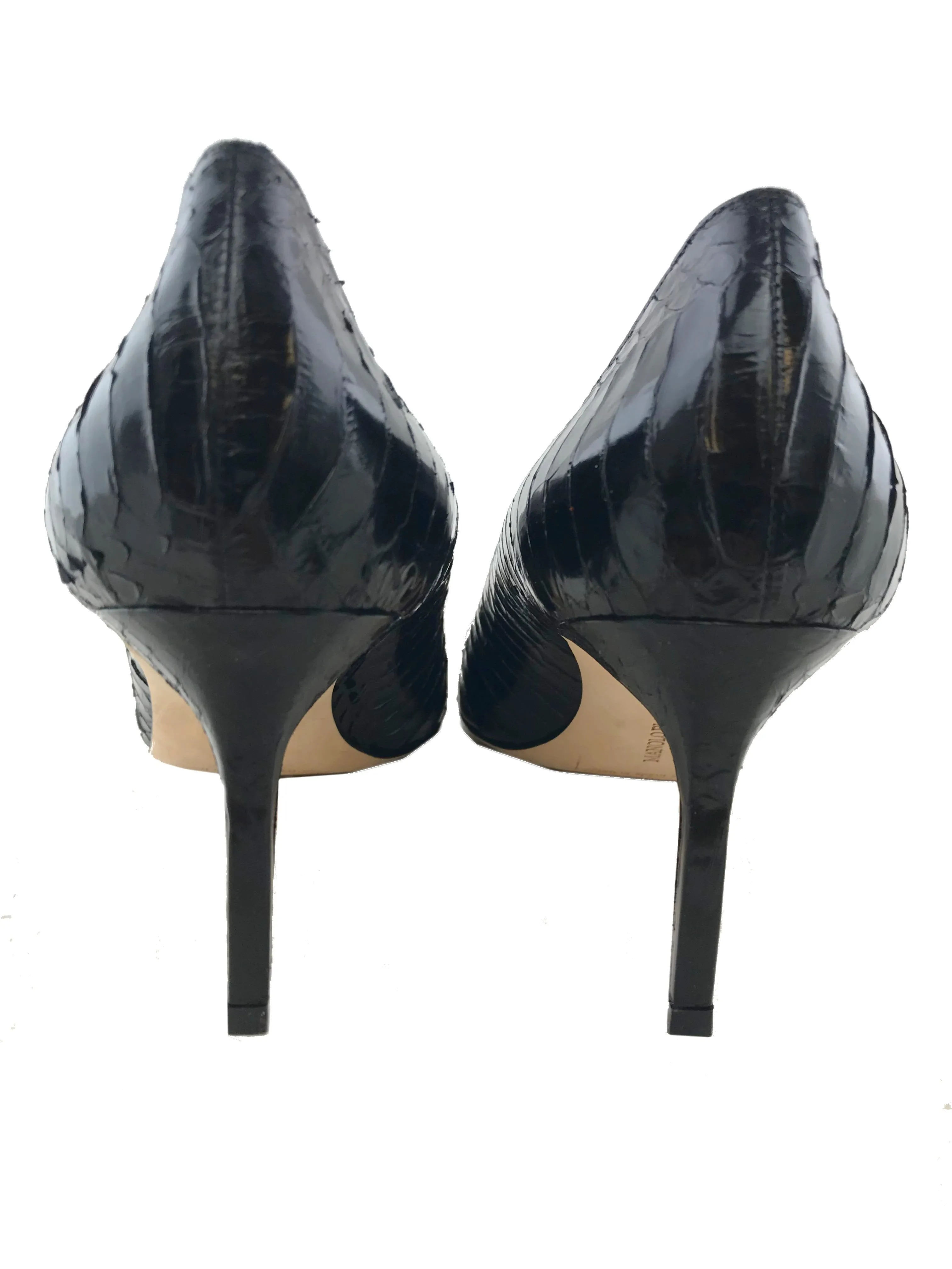 Manolo Blahnik Snakeskin BB Pumps Size 7