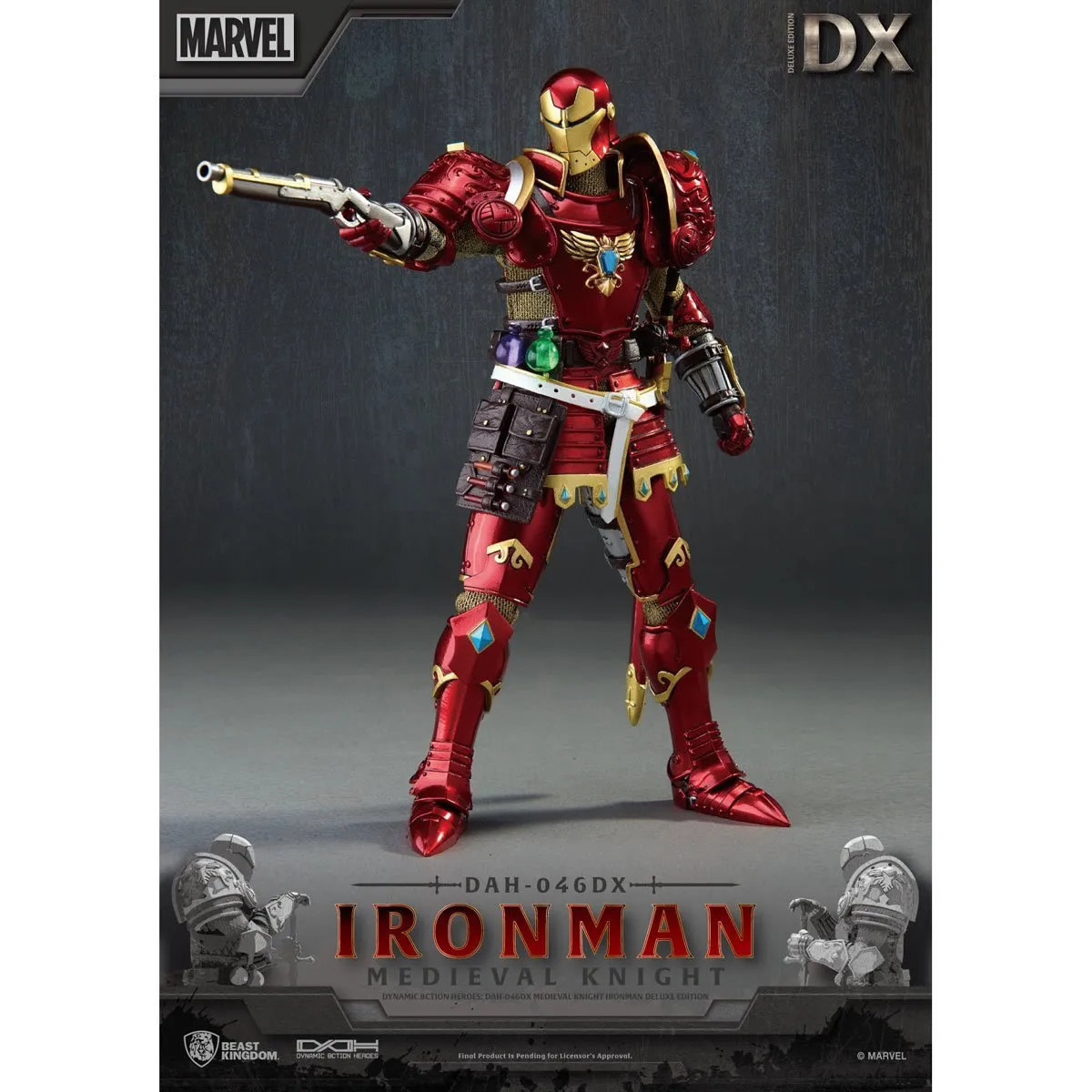 Marvel Dynamic 8ction Heroes DAH-046DX Medieval Knight Iron Man (Deluxe Ver.)