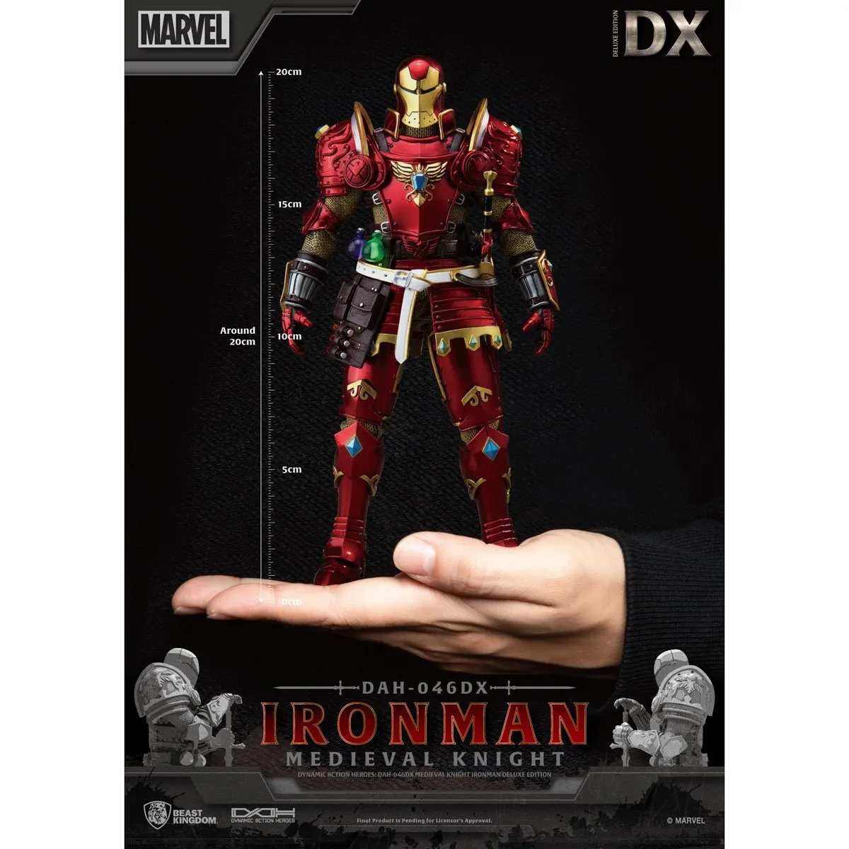 Marvel Dynamic 8ction Heroes DAH-046DX Medieval Knight Iron Man (Deluxe Ver.)