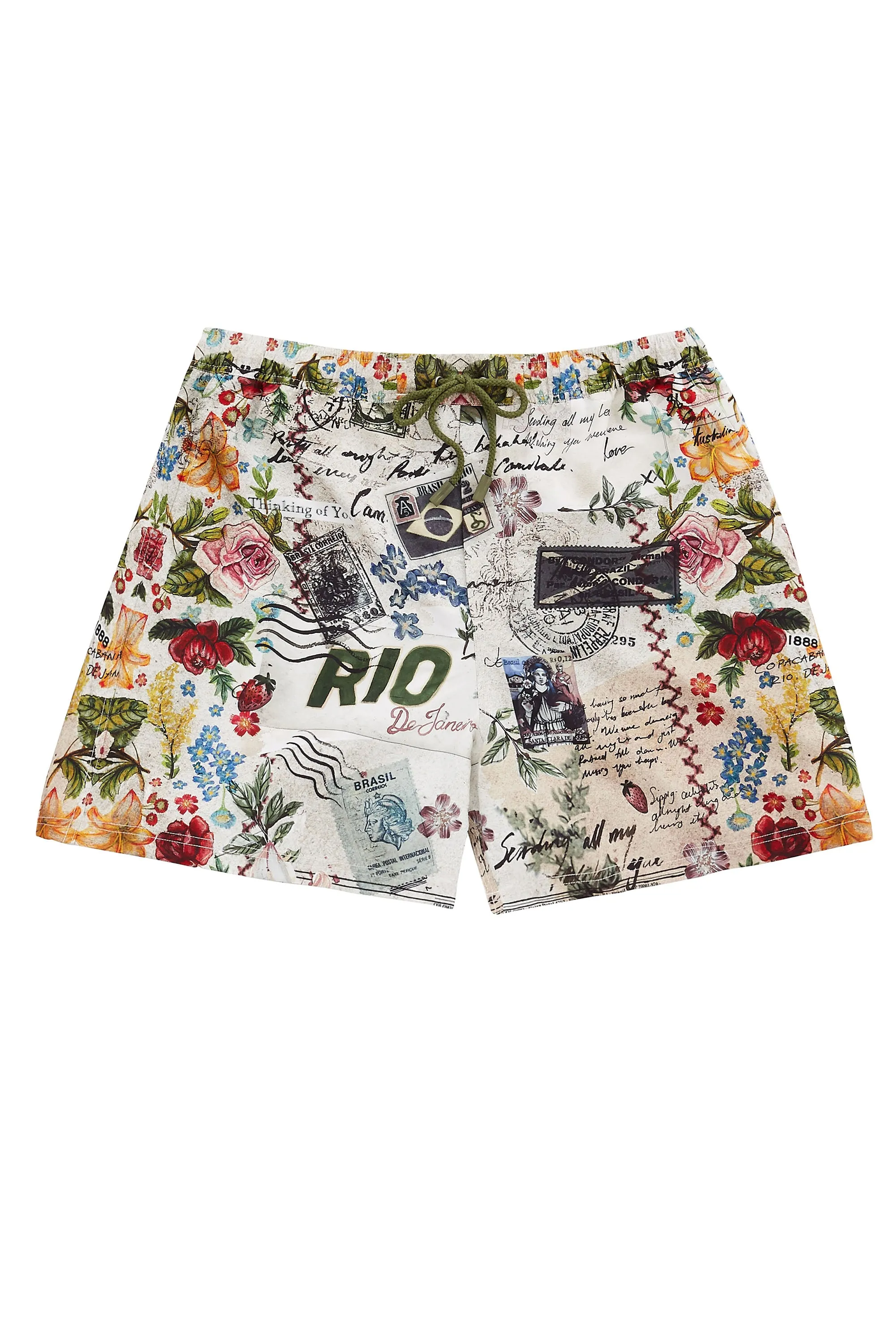 MEN'S ELASTIC WAIST BOARDSHORT MEMORY LANE