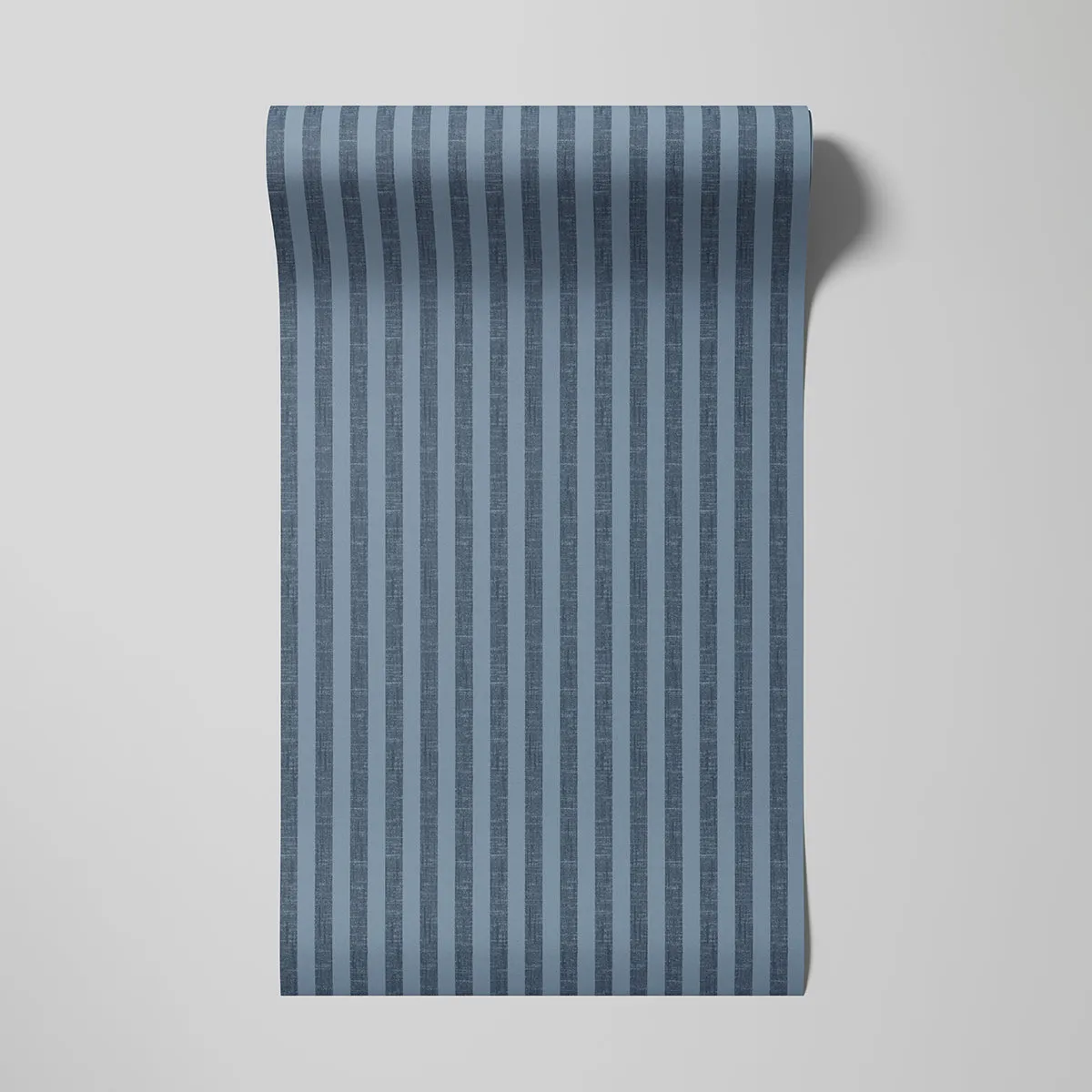 Navy Pembroke Stripe Wallpaper