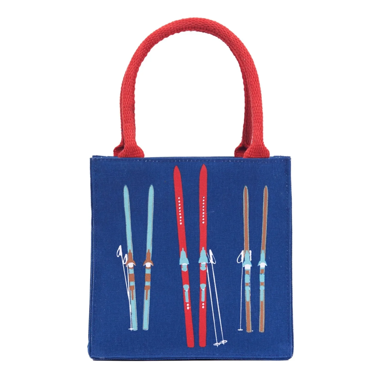 Nordic Ski Navy Reusable Itsy Bitsy Gift Bag